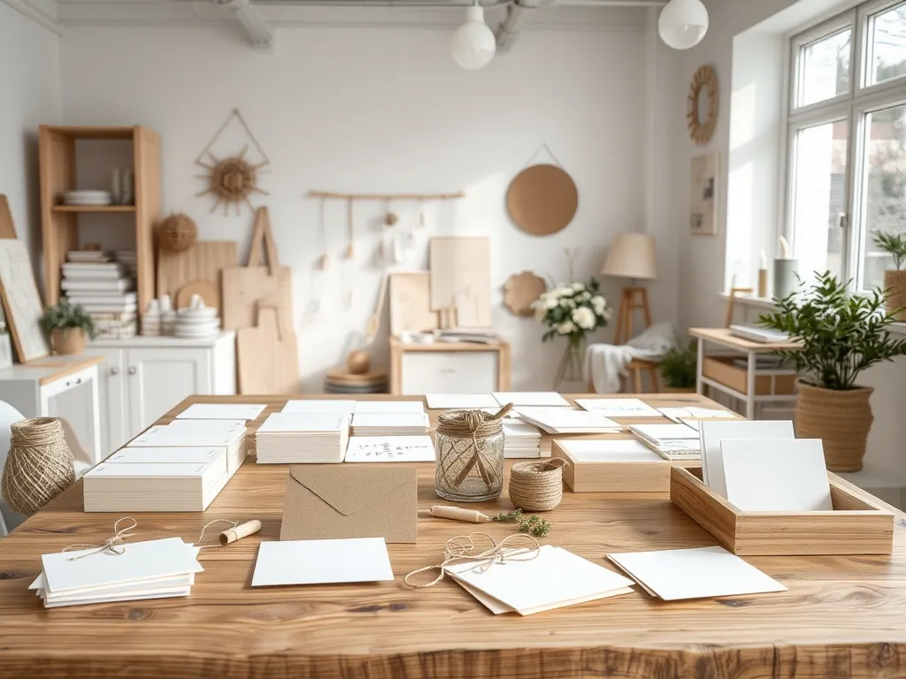 Minimalistisk nordisk kort