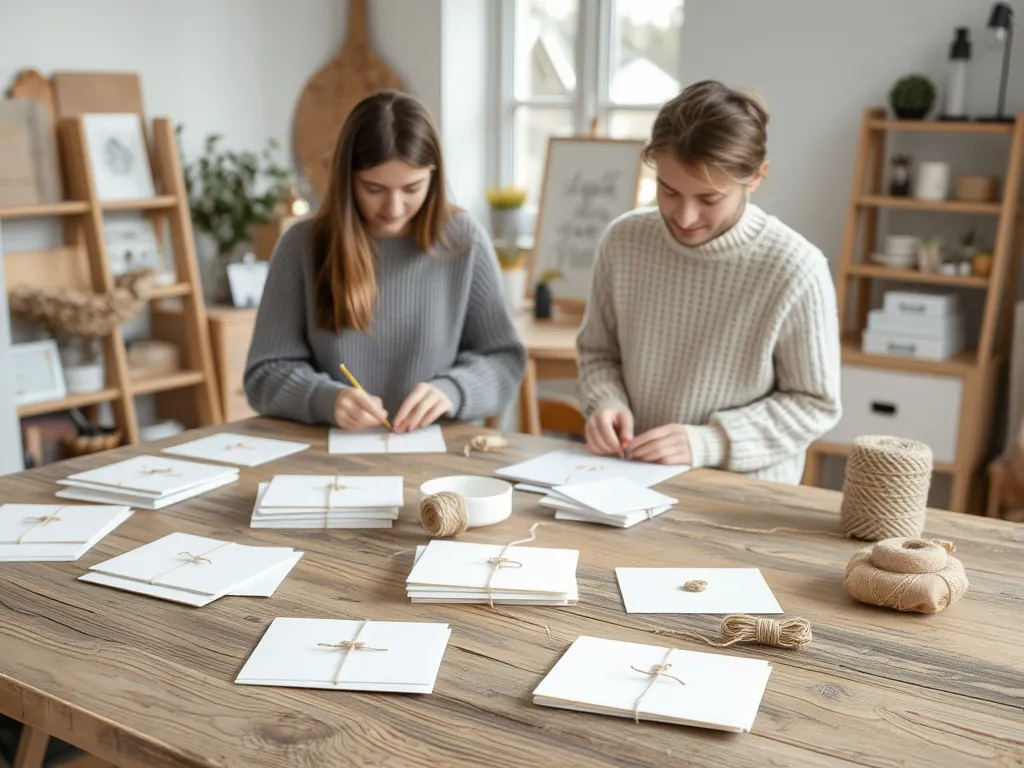 Blød papirtekstur og nordisk kortdesign