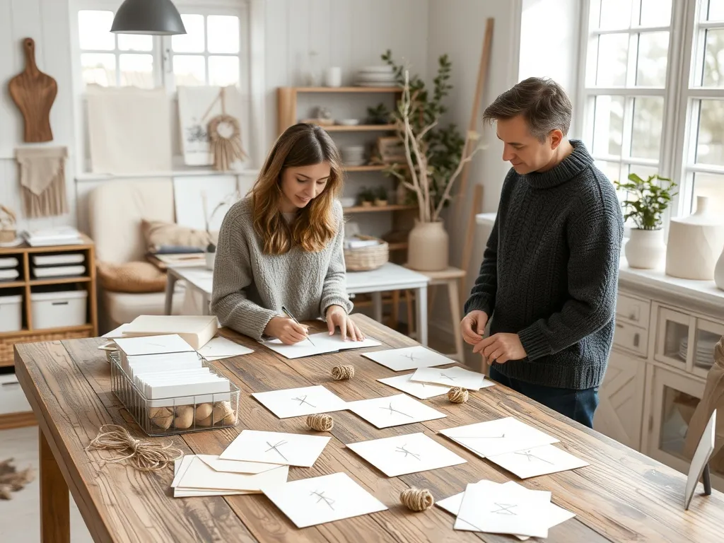 Udvalgte hilsenskort i en stak