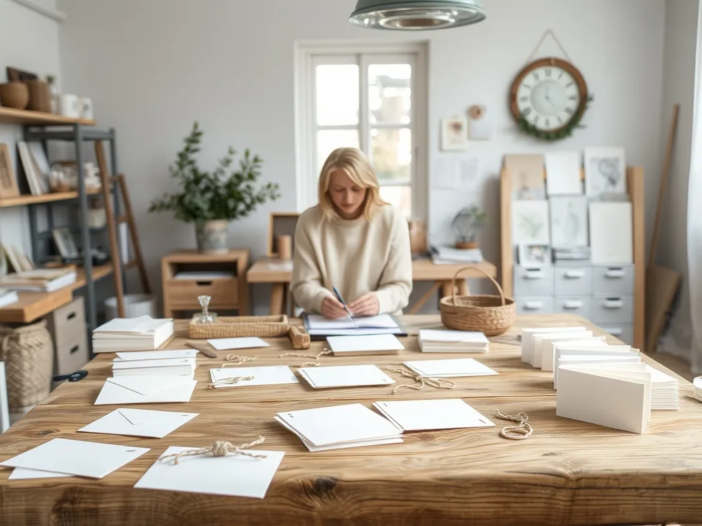 Elegant kort med guldaccents