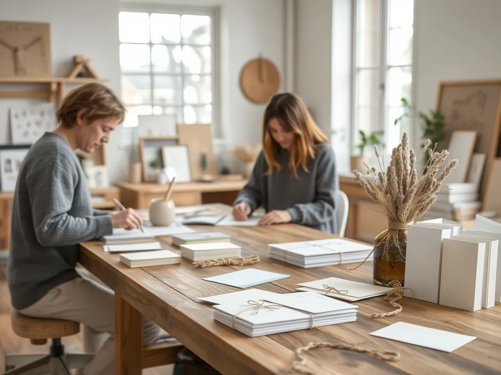 Vinter- og julekort med nordisk stil