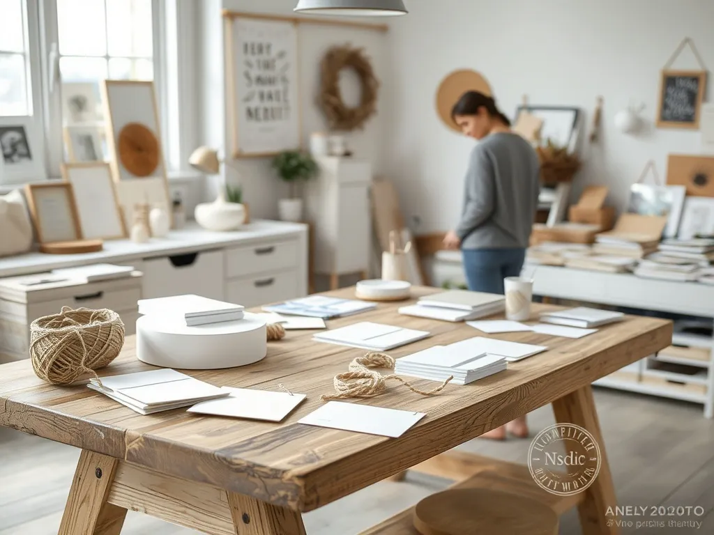 Tilpasset kortdesign på arbejdsbord